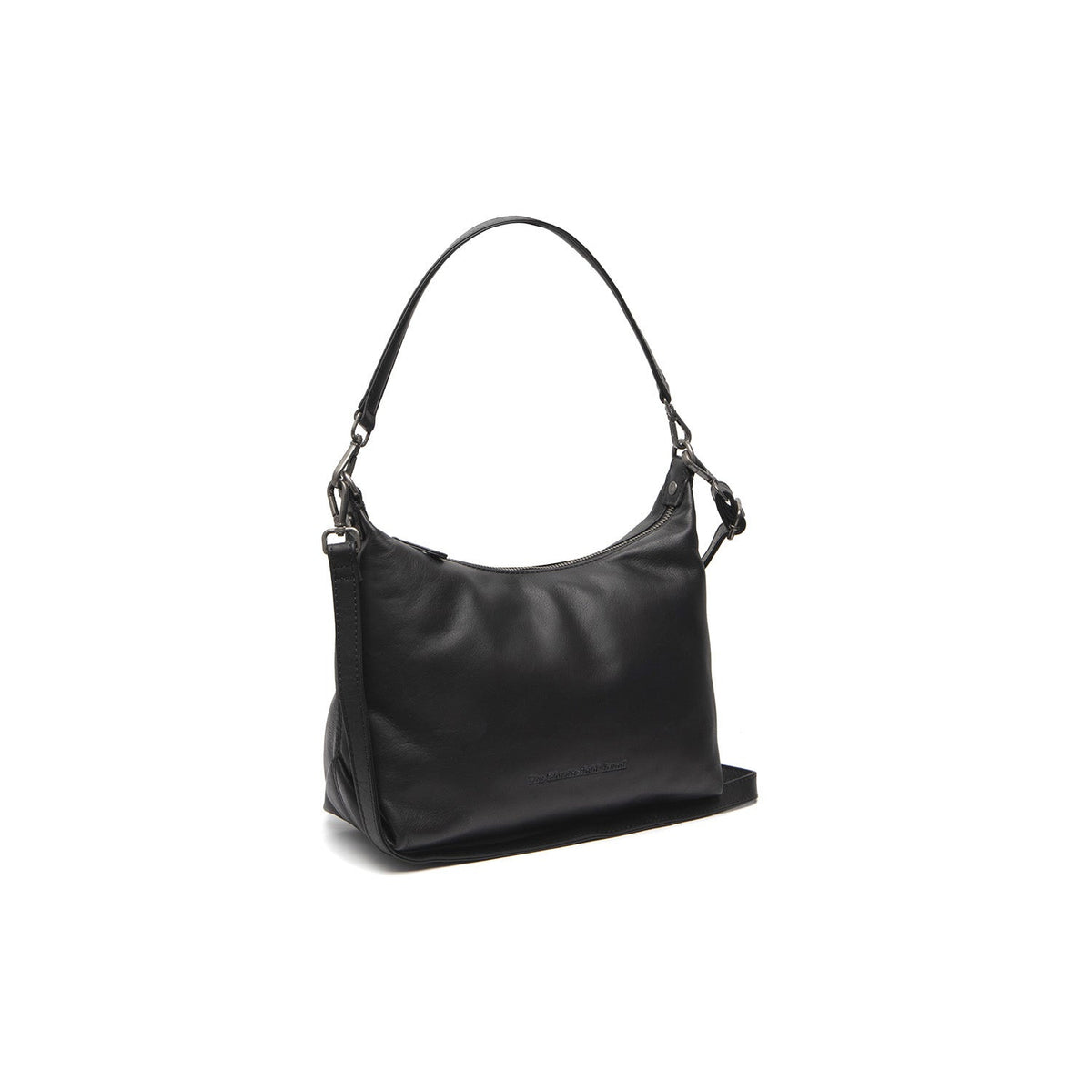 Skara Full-Grain Leather Shoulder Bag レディース in Classic 100% Full-Grain Leather - Full Exterior Front Profile View | Buy Online