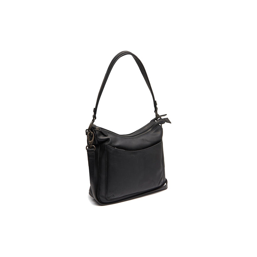 Tivra Full-Grain Leather Shoulder Bag レディース