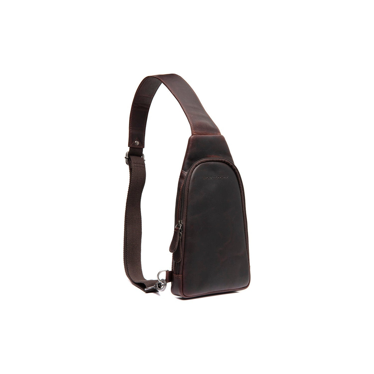 Brown Leather Sling Bag Bowey レディース, front view