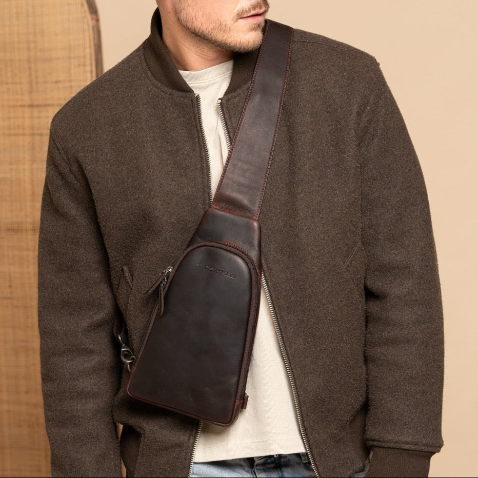 Leather Sling Bag Bowey レディース – alternate product view 2
