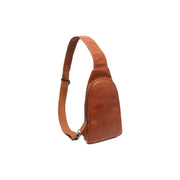 Cognac Leather Sling Bag Bowey レディース, front view