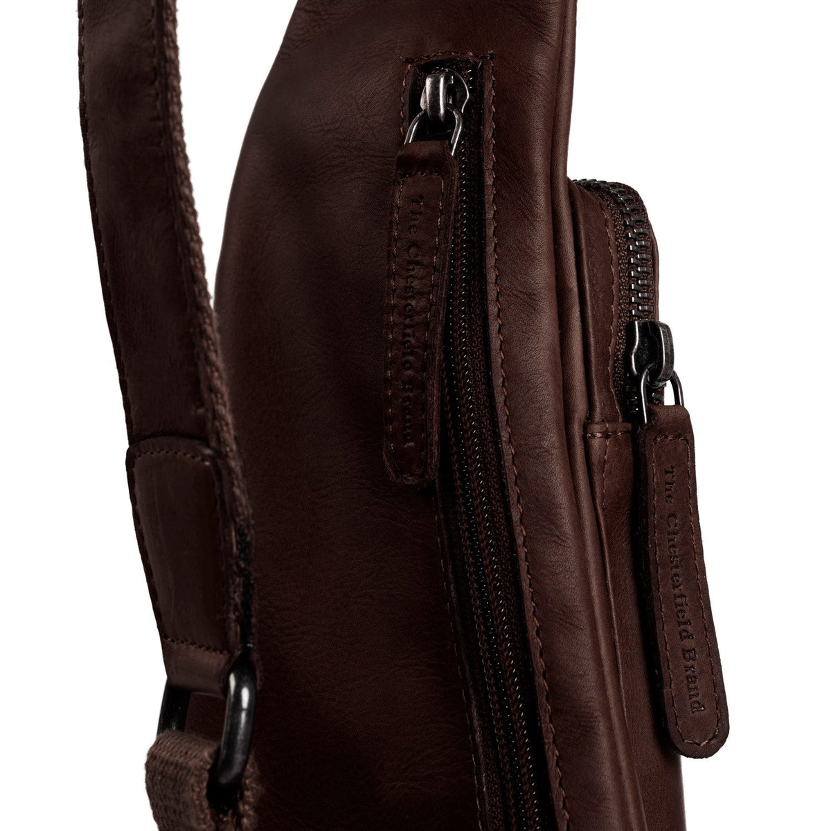 Brown Leather Sling Bag Logan レディース, detail view 1