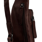 Brown Leather Sling Bag Logan レディース, detail view 1