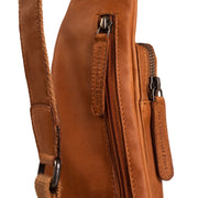 Cognac Leather Sling Bag Logan レディース, detail view 3