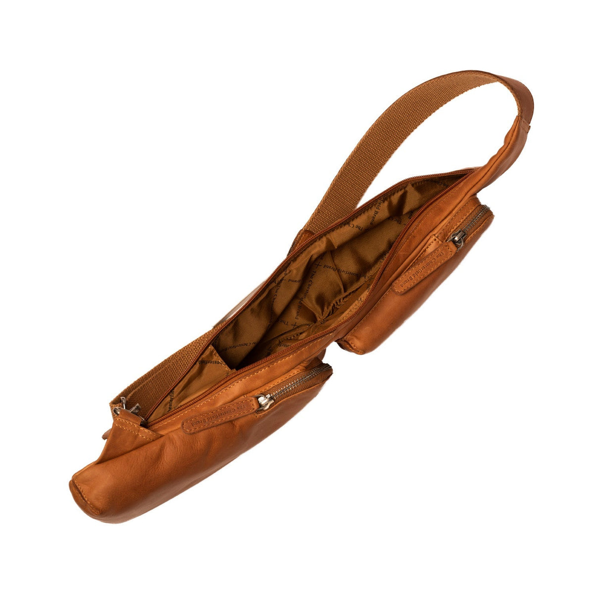 Cognac Leather Sling Bag Logan レディース, detail view 5