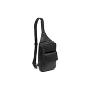 Leather Sling Bag Turelle レディース in Classic 100% Full-Grain Leather - Full Exterior Front Profile View | Buy Online