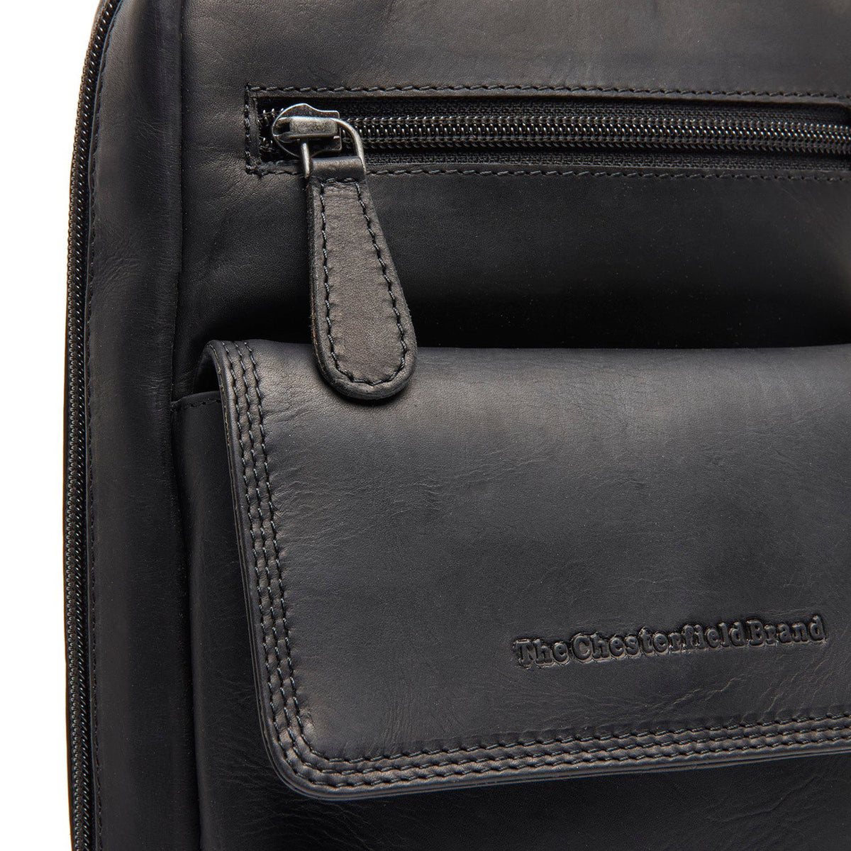 Leather Sling Bag Turelle レディース - Structured Side Profile Showing Gusset Depth &amp; Expansion Capacity