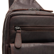 Brown Leather Sling Bag Turelle レディース, detail view 1