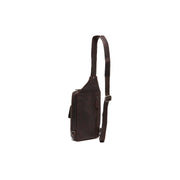 Brown Leather Sling Bag Turelle レディース, detail view 6