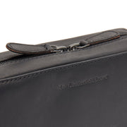 Leather Tech-Organizer Ardan レディース - Lateral Side Profile View Showing Sleeve Cut &amp; Athletic Taper Fit
