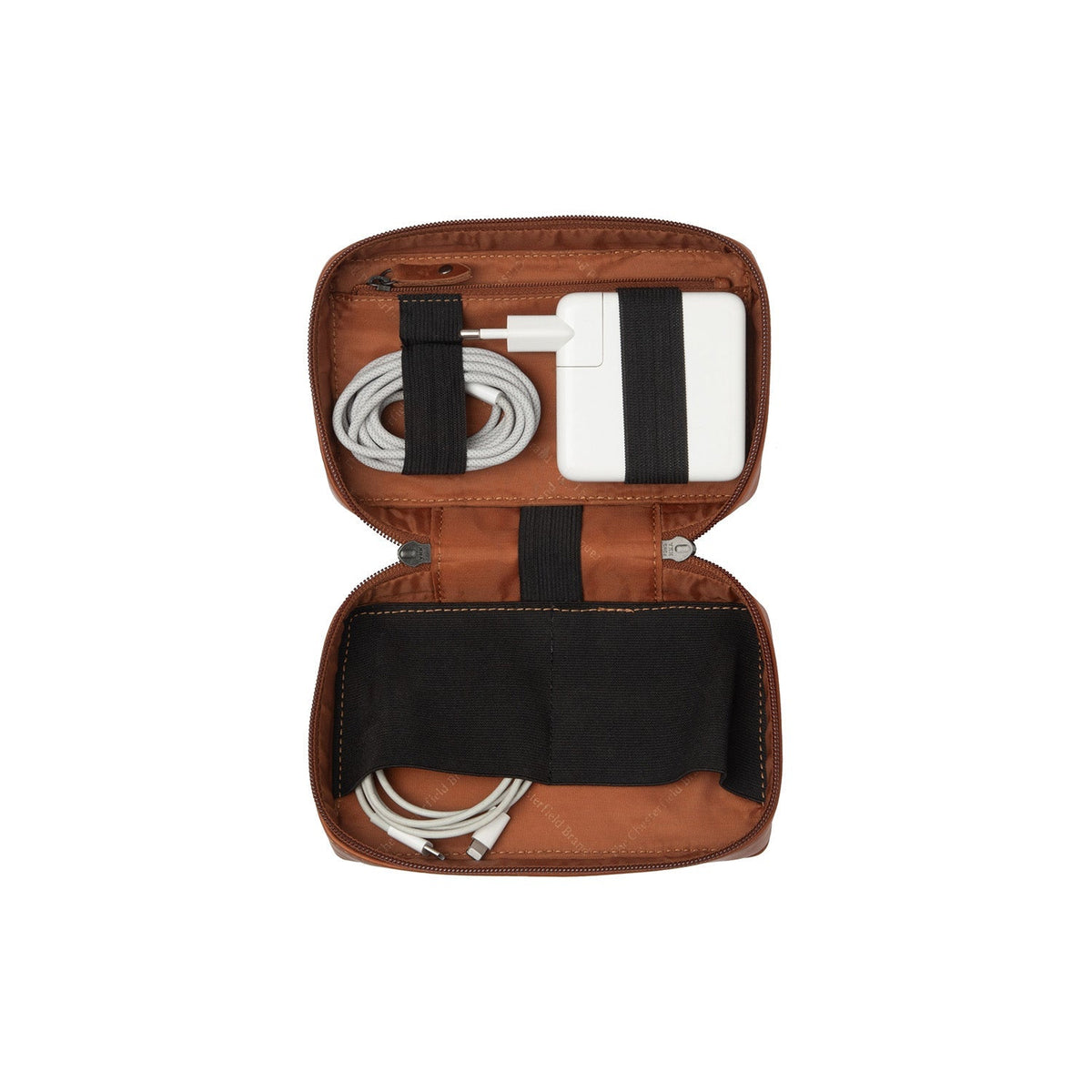 Cognac Leather Tech-Organizer Ardan レディース, front view
