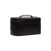 Tailored Rib Cuffs &amp; Hem Craftsmanship Construction Detail on Limone Full-Grain Leather Toiletry Bag レディース