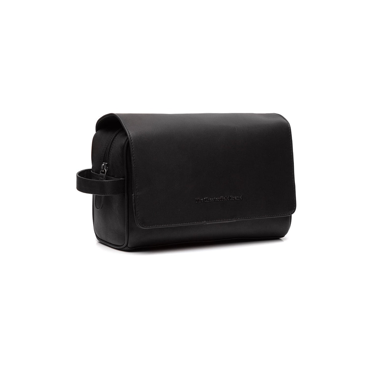 Rosario Full-Grain Leather Toiletry Bag レディース in Classic 100% Full-Grain Leather - Front Profile View &amp; Tailored Silhouette | Buy Online