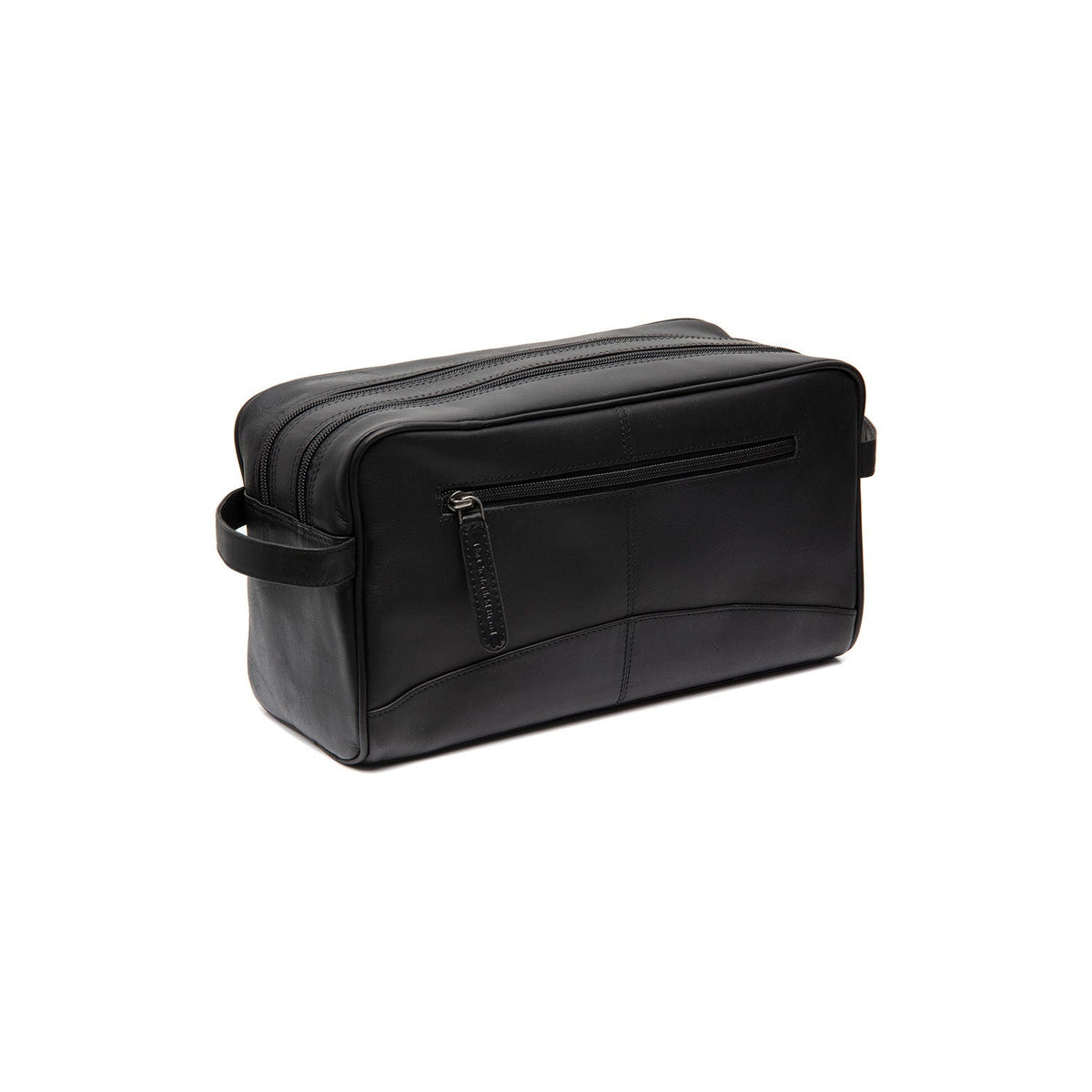 Styled Fit Perspective of Stefan Full-Grain Leather Toiletry Bag レディース on Model - Natural Daylight Drape