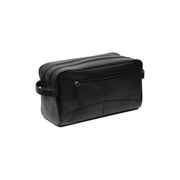 Styled Fit Perspective of Stefan Full-Grain Leather Toiletry Bag レディース on Model - Natural Daylight Drape