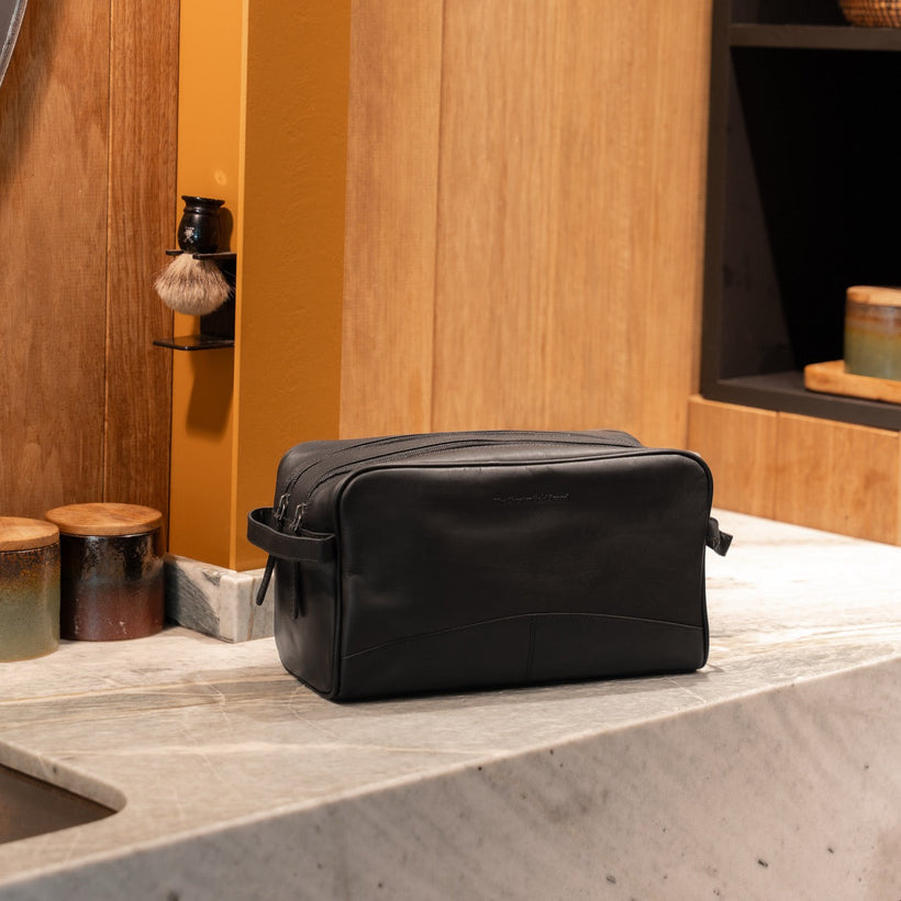 Stefan Full-Grain Leather Toiletry Bag レディース
