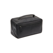 Tailored Rib Cuffs &amp; Hem Craftsmanship Construction Detail on Trevia Full-Grain Leather Toiletry Bag レディース