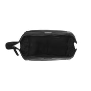 Vince Full-Grain Leather Toiletry Bag レディース - Lateral Side Profile View Showing Sleeve Cut &amp; Athletic Taper Fit