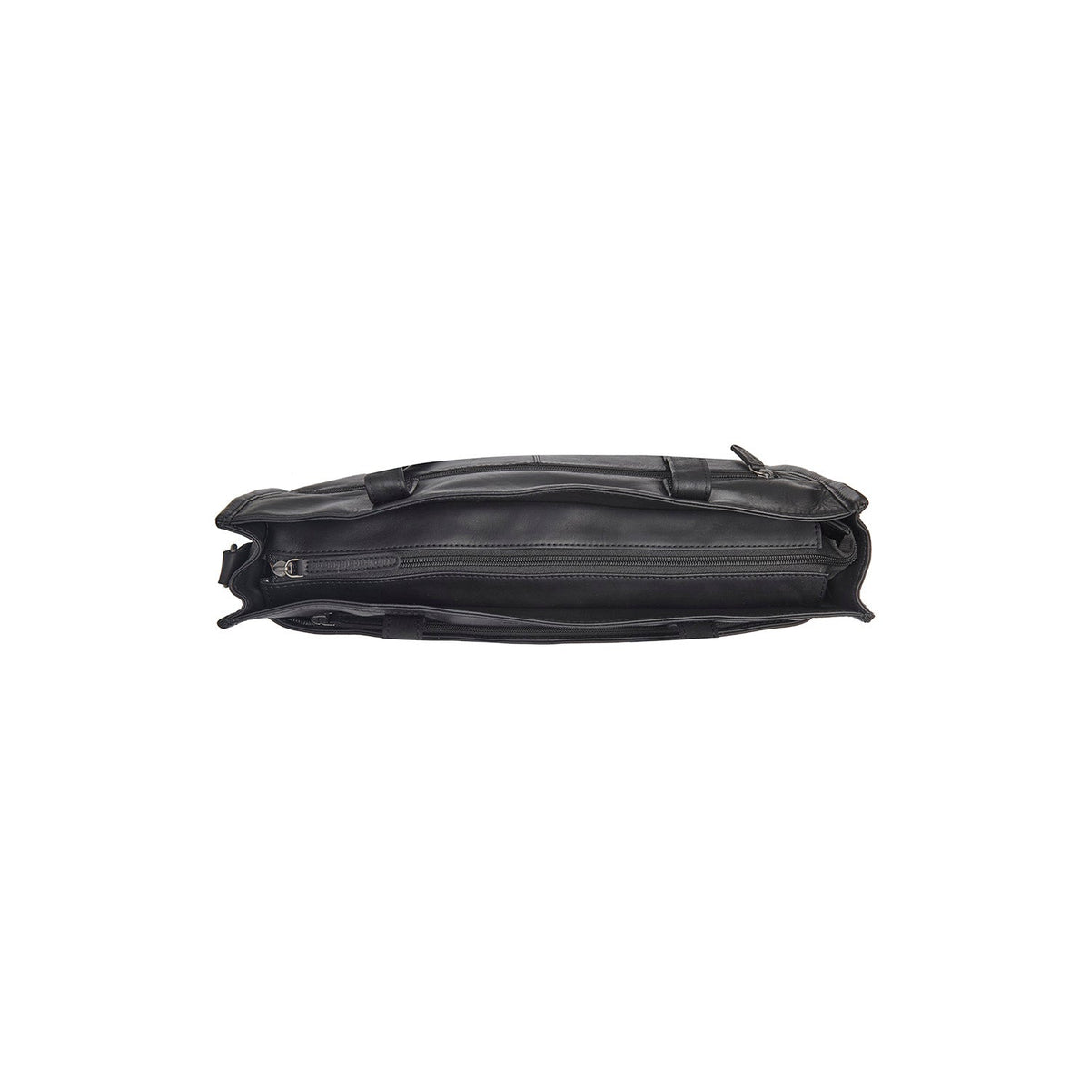 Solid Antique Brass Hardware &amp; Heavy-Duty Dual Zipper Detail on Adana Full-Grain Leather Tote Bag レディース