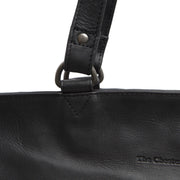 Berlin Full-Grain Leather Tote Bag レディース - Structured Side Profile Showing Gusset Depth &amp; Expansion Capacity