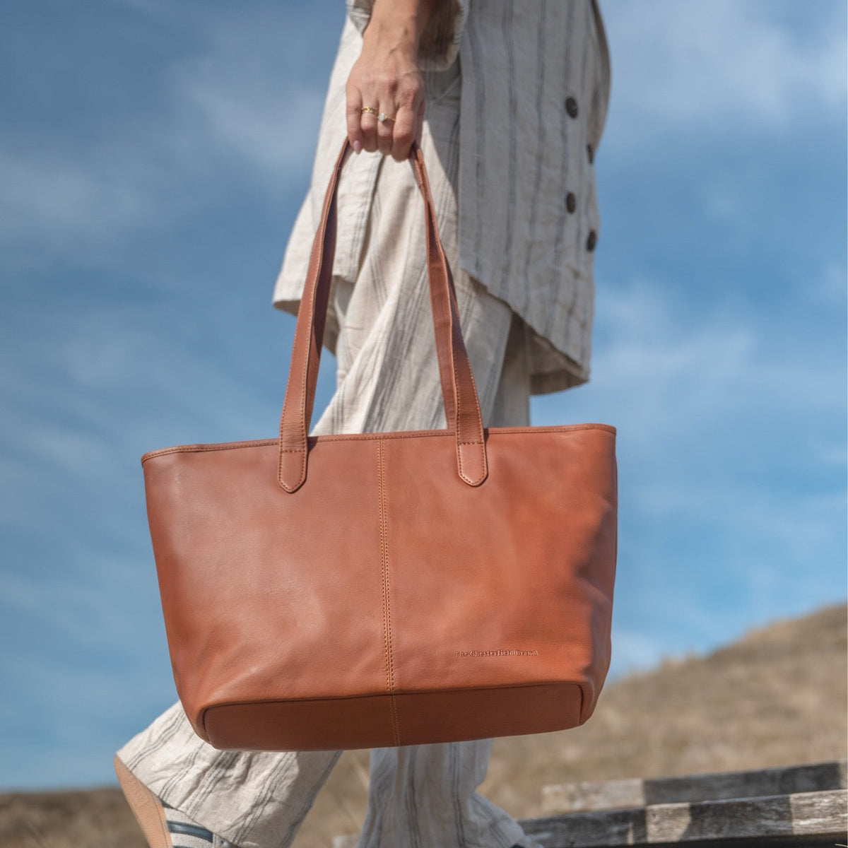Monza Full-Grain Leather Tote Bag レディース – alternate product view 2