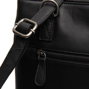 Solid Antique Brass Hardware &amp; Heavy-Duty Dual Zipper Detail on Raynor Full-Grain Leather Tote Bag レディース