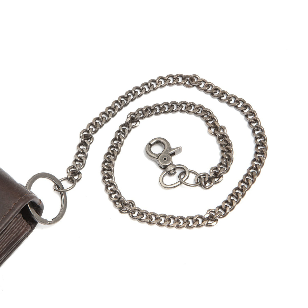 Bora Full-Grain Leather Waiter Wallet レディース - Structured Side Profile Showing Gusset Depth &amp; Expansion Capacity