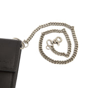 Solid Antique Brass Hardware &amp; Heavy-Duty Dual Zipper Detail on Elba Full-Grain Leather Waiter Wallet レディース