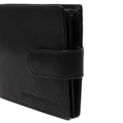 Curtis Full-Grain Leather Wallet メンズ - Structured Side Profile Showing Gusset Depth &amp; Expansion Capacity