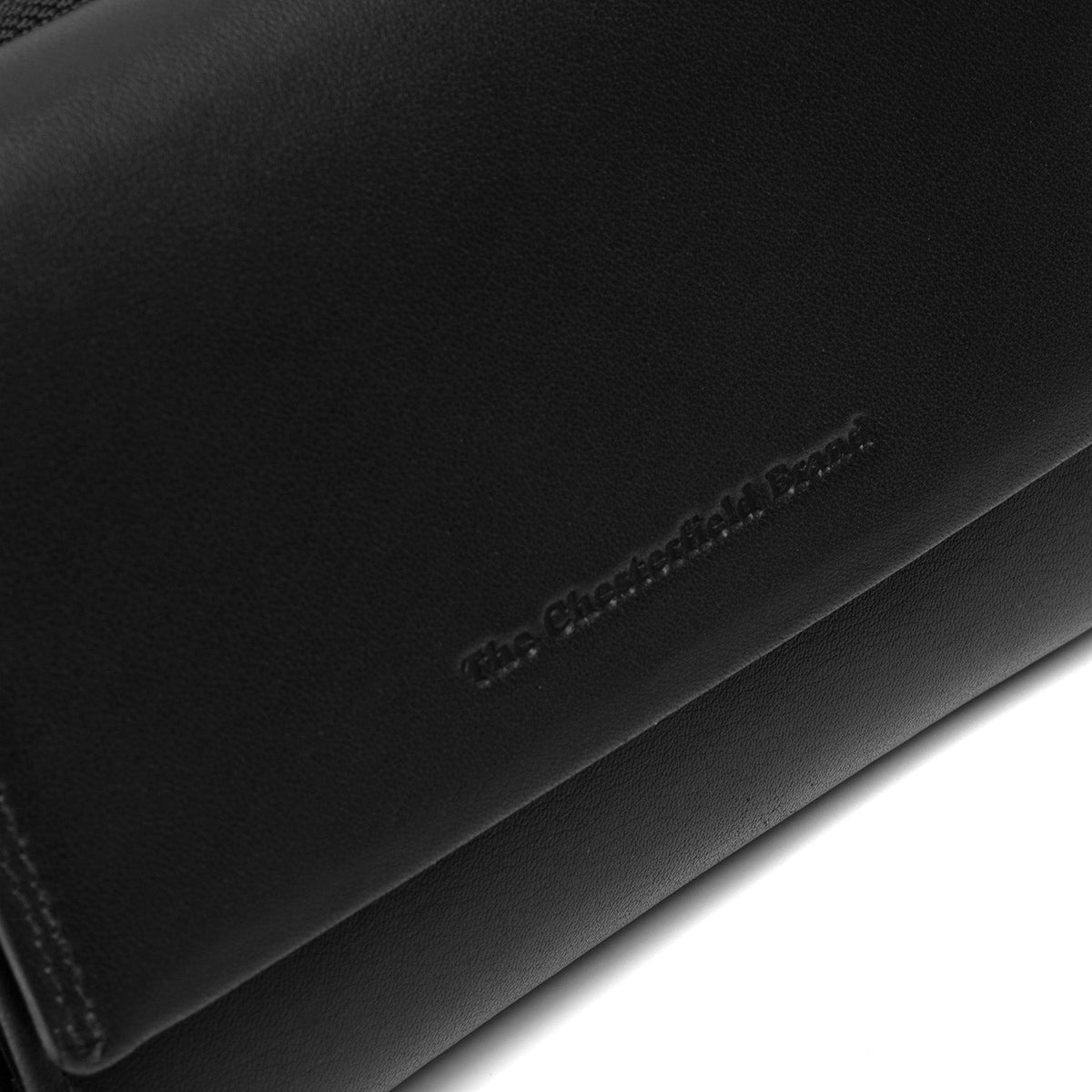 Solid Antique Brass Hardware &amp; Heavy-Duty Dual Zipper Detail on Doniva Full-Grain Leather Wallet レディース