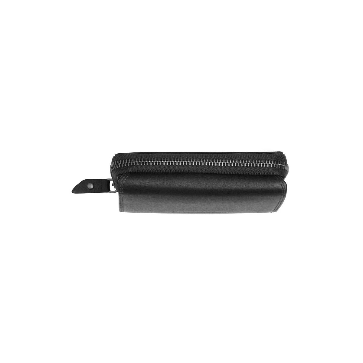 Doniva Full-Grain Leather Wallet レディース - Structured Side Profile Showing Gusset Depth &amp; Expansion Capacity