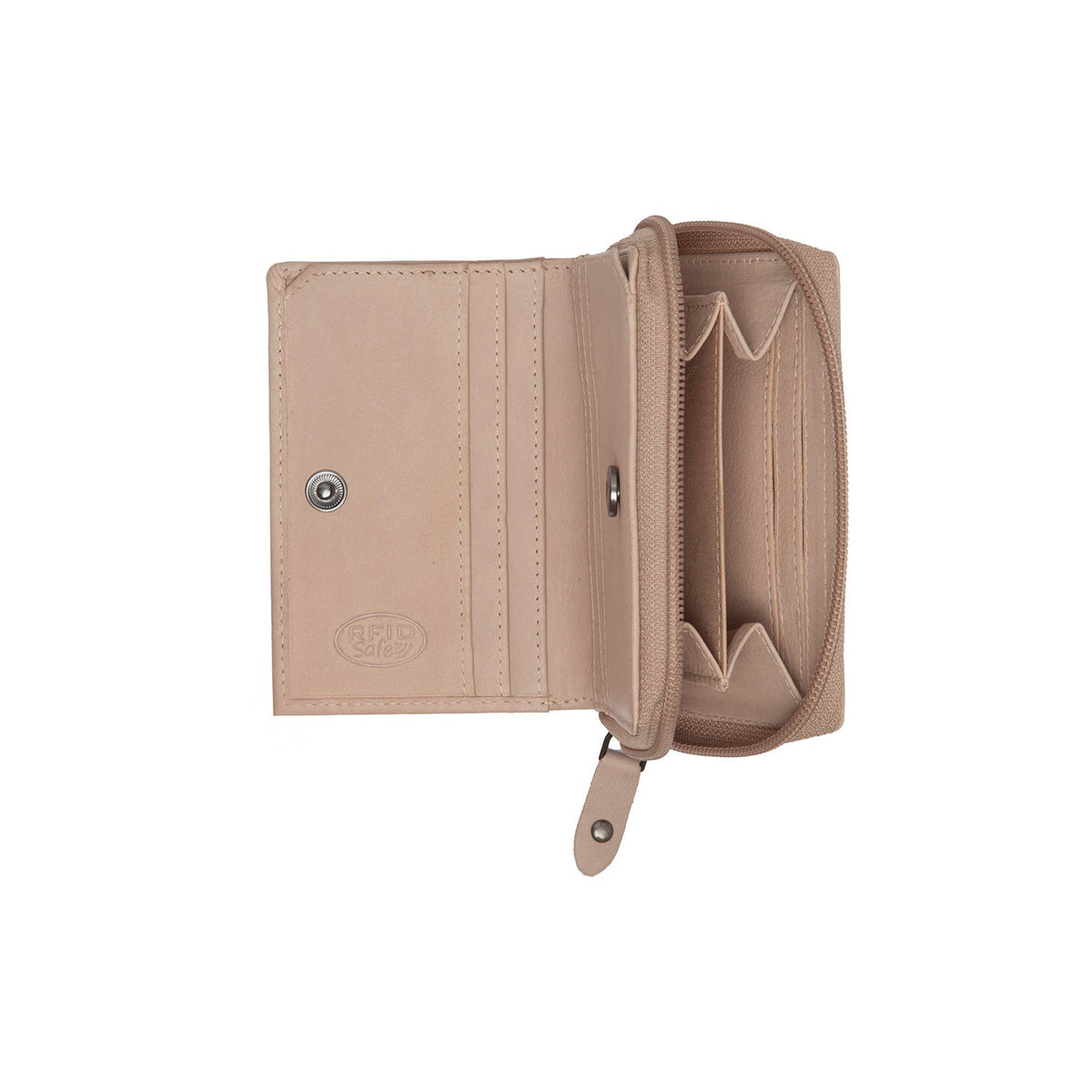 
Classic 100% Full-Grain leather Wallet - 補強レザーストラップと丁寧な縫製が際立つ背面ビュー