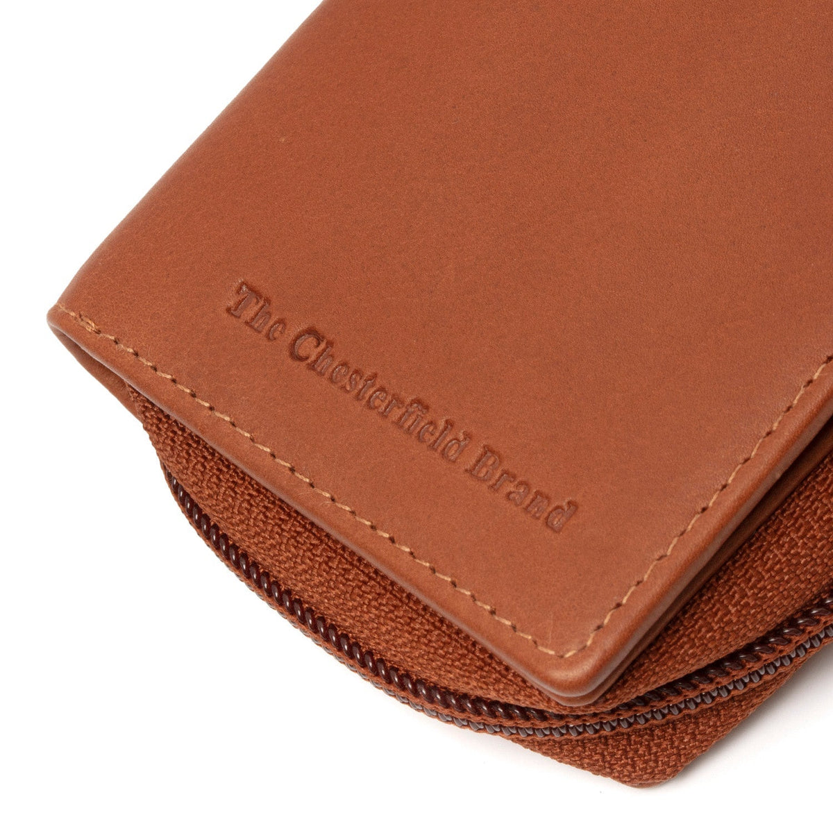 
Cognac Leather Wallet Floren, detail view 3