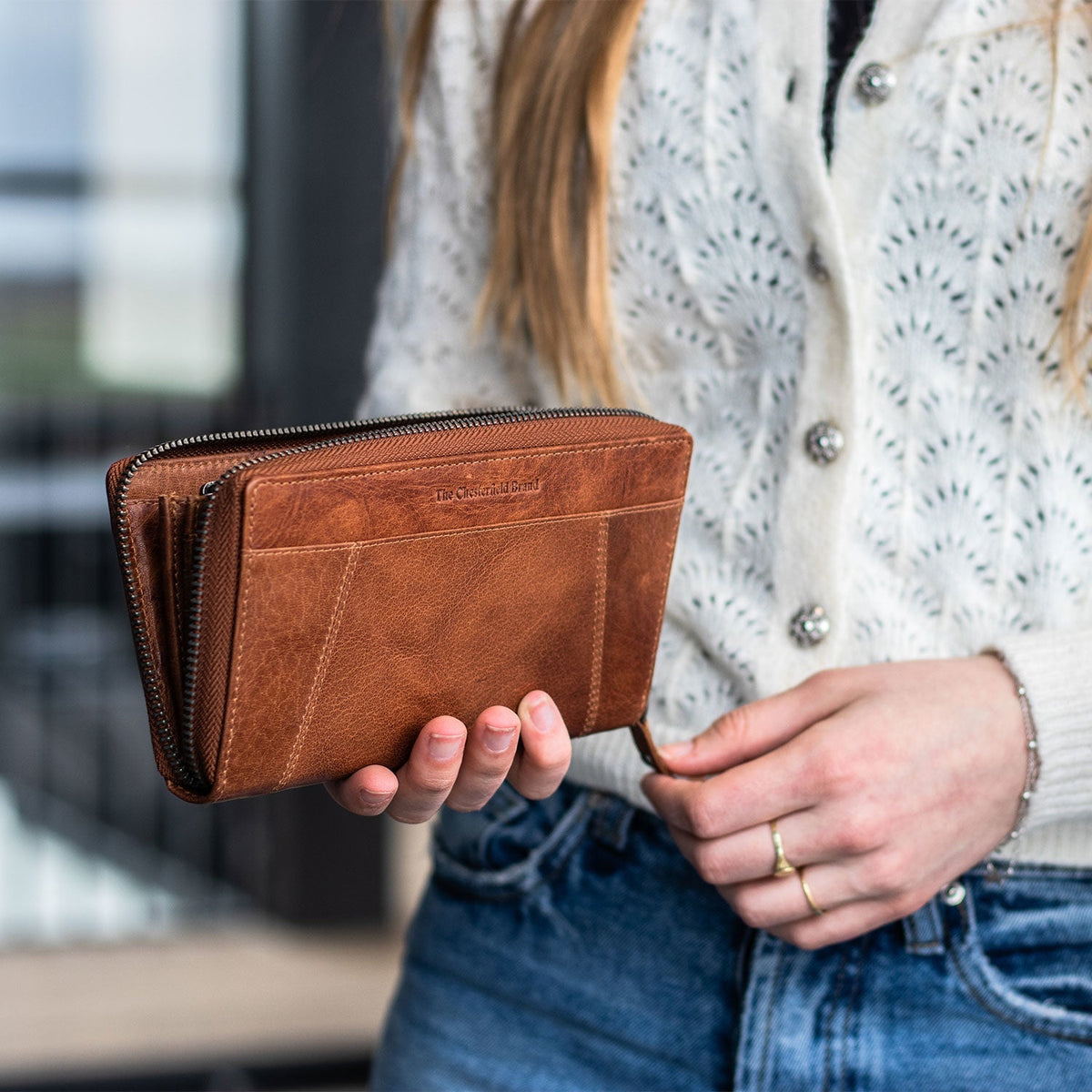 Havana Full-Grain Leather Wallet レディース – alternate product view 2
