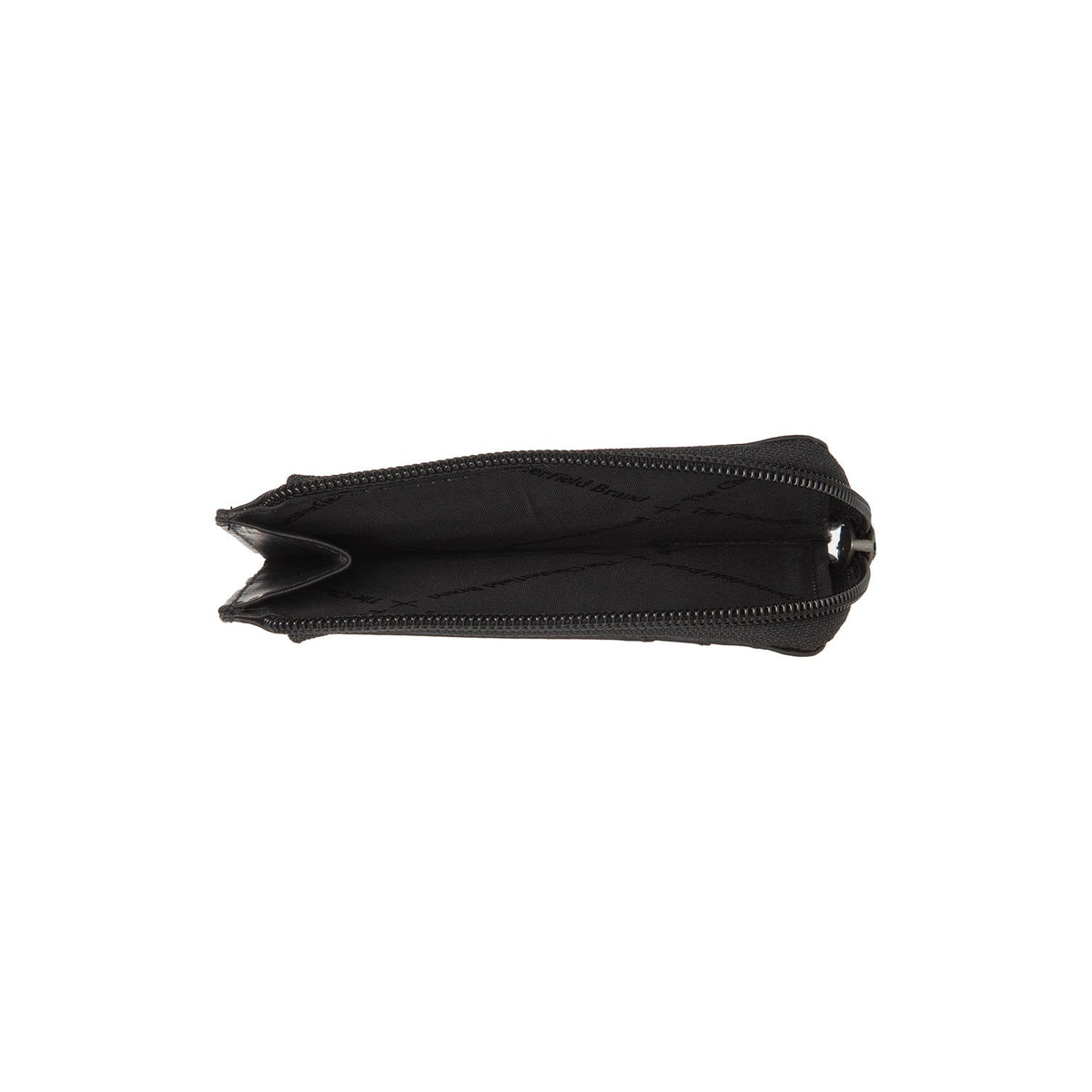Livenza Full-Grain Leather Wallet レディース - Structured Side Profile Showing Gusset Depth &amp; Expansion Capacity
