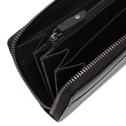 
Classic 100% Full-Grain leather Wallet - 補強レザーストラップと丁寧な縫製が際立つ背面ビュー