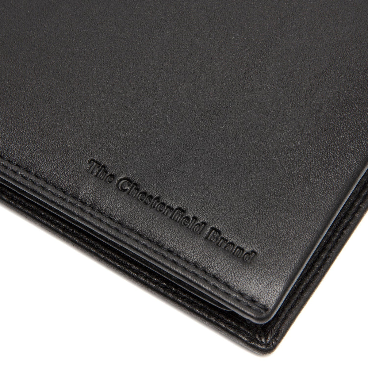 Solid Antique Brass Hardware &amp; Heavy-Duty Dual Zipper Detail on Lynnwood Full-Grain Leather Wallet メンズ