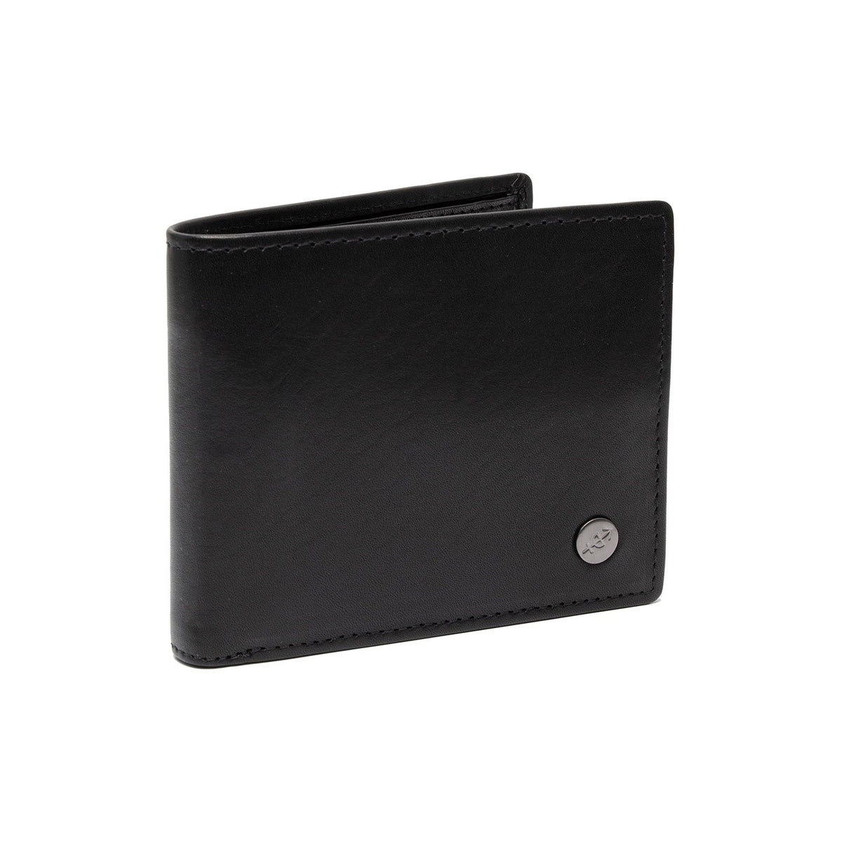 Positano Full-Grain Leather Wallet メンズ in Tan 100% Full-Grain Leather - Full Exterior Front Profile View | Buy Online