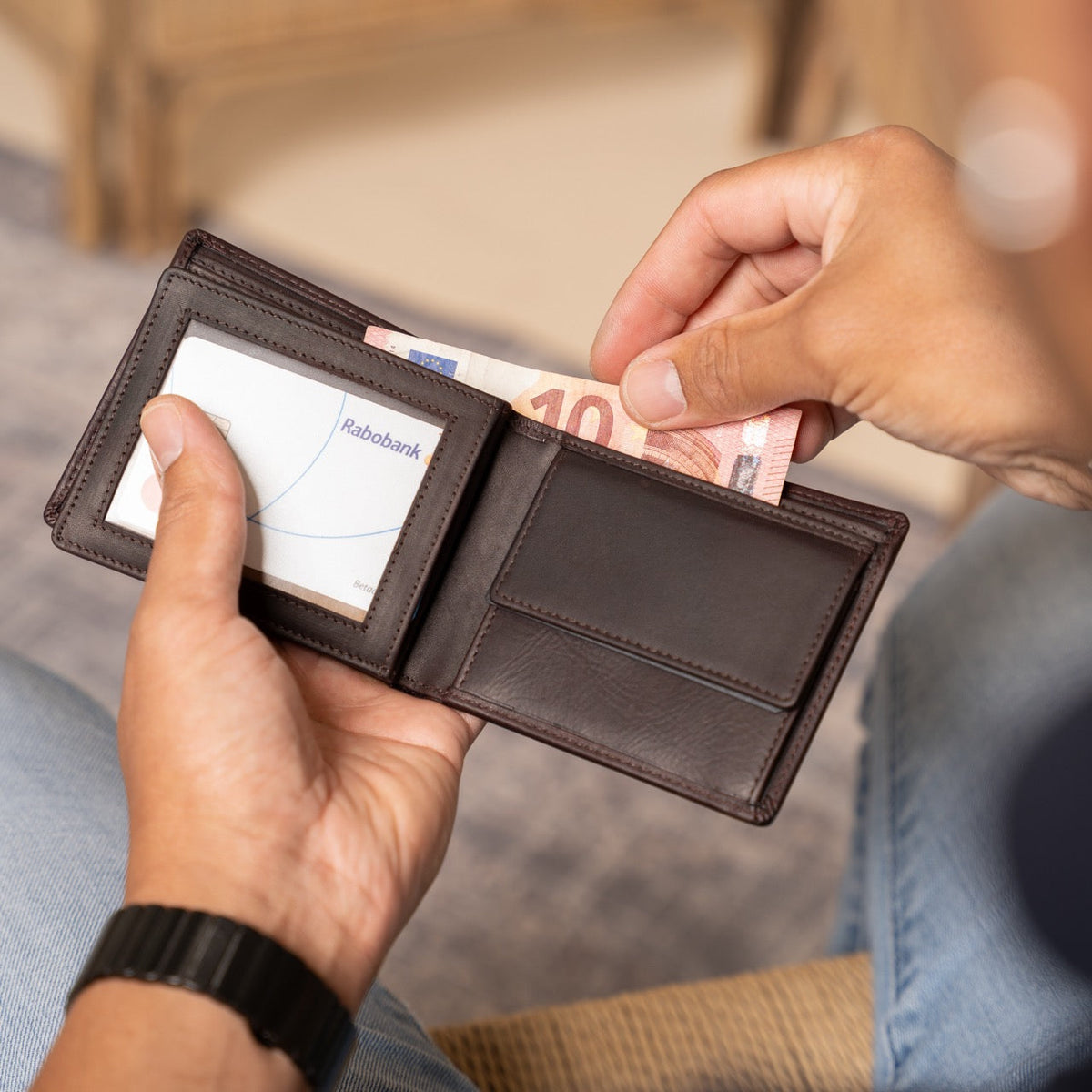 Ralph Full-Grain Leather Wallet メンズ – alternate product view 3