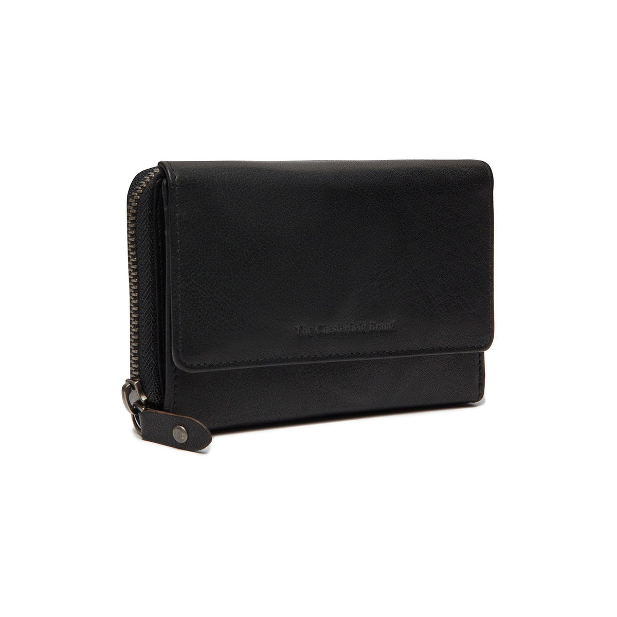Rhodos Full-Grain Leather Wallet レディース in Classic 100% Full-Grain Leather - Full Exterior Front Profile View | Buy Online