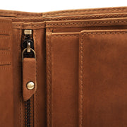
Cognac Leather Wallet Ruby, detail view 3