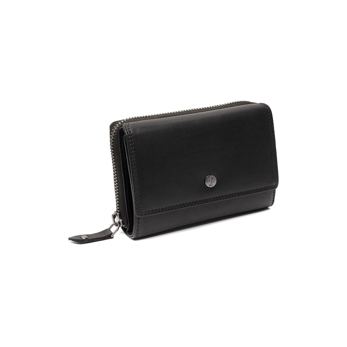 Salviano Full-Grain Leather Wallet レディース in Classic 100% Full-Grain Leather - Full Exterior Front Profile View | Buy Online