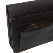 
Solid Antique Brass Hardware & Heavy-Duty Dual Zipper Detail on Salzburg フルグレインレザー 本革ウォレット