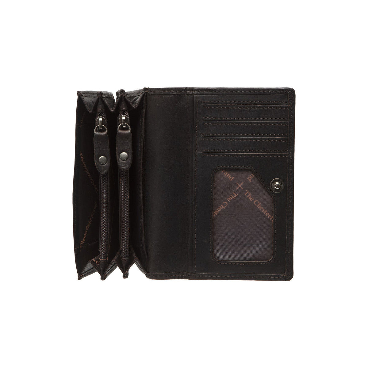 
Classic 100% Full-Grain leather Wallet - 補強レザーストラップと丁寧な縫製が際立つ背面ビュー