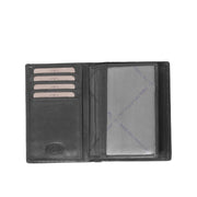 Siem Full-Grain Leather Wallet レディース - Structured Side Profile Showing Gusset Depth &amp; Expansion Capacity