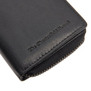 Sionel Full-Grain Leather Wallet レディース - Structured Side Profile Showing Gusset Depth &amp; Expansion Capacity