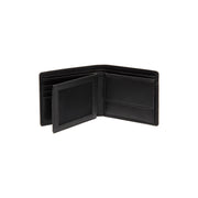 Solid Antique Brass Hardware &amp; Heavy-Duty Dual Zipper Detail on Stephens Full-Grain Leather Wallet メンズ