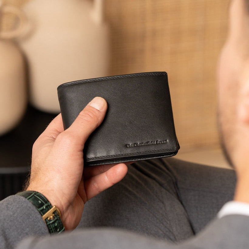 Stephens Full-Grain Leather Wallet メンズ
