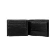Timo Full-Grain Leather Wallet メンズ - Structured Side Profile Showing Gusset Depth &amp; Expansion Capacity