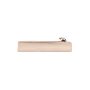 Solid Antique Brass Hardware &amp; Heavy-Duty Dual Zipper Detail on Valetta Full-Grain Leather Wallet レディース
